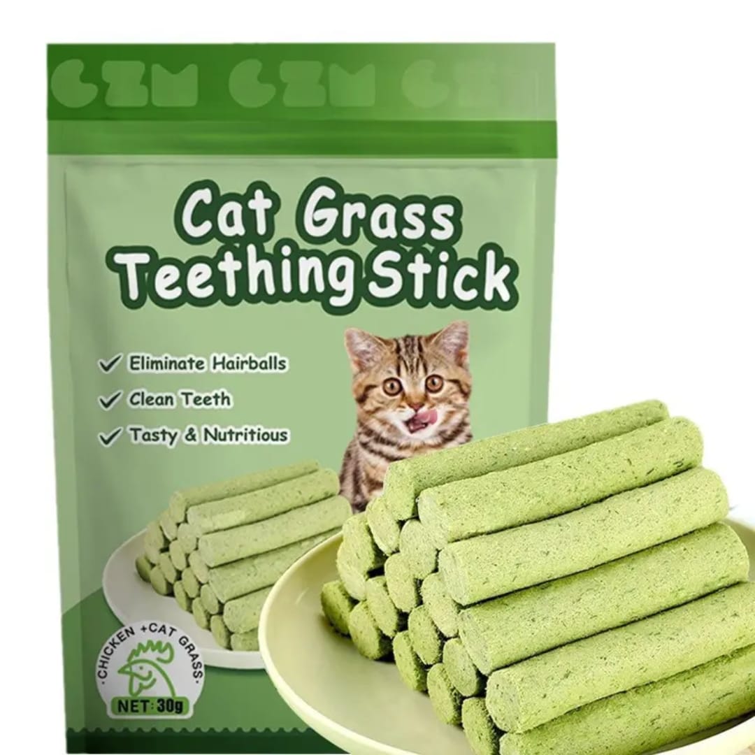 Cat Grass Teething Stick